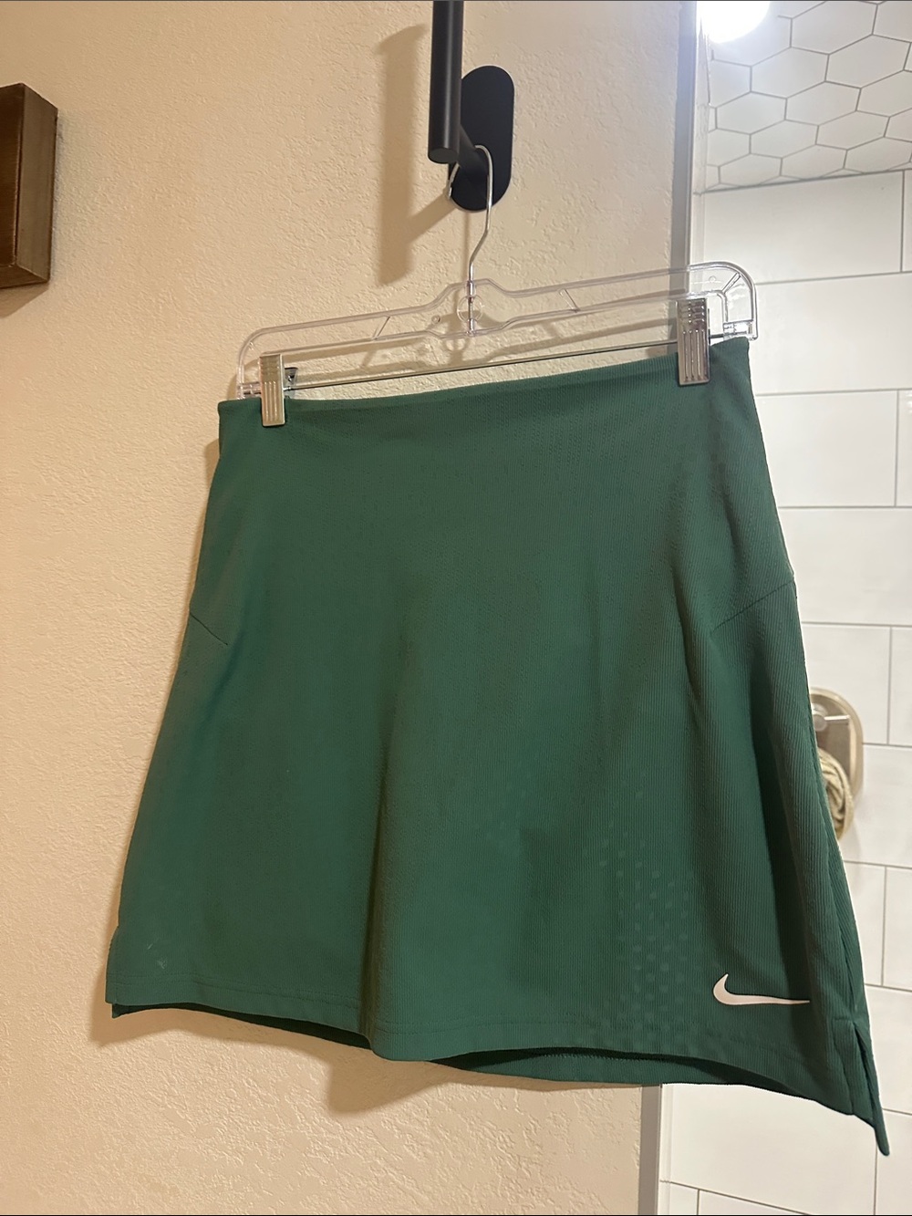 Nike Dark Green Circle Skater Tennis Skirt with White Swoosh
